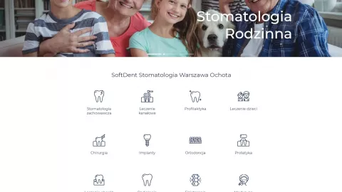 Strona internetowa dla stomatologa - Softdent